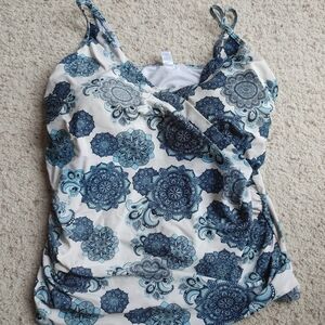 Tropical Escape‎ floral bathing suit top